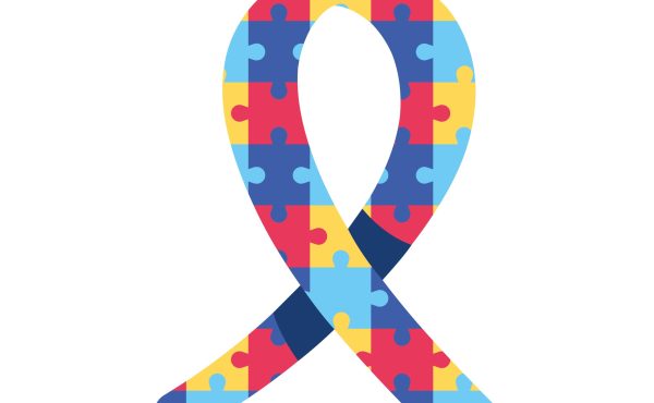 puzzle ribbon autism campaign icon